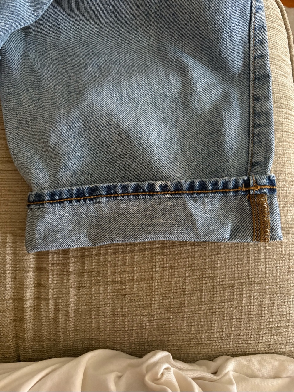 Zara The ZW Cuffed Light Blue Balloon JeansSize 6 - Picture 16 of 16